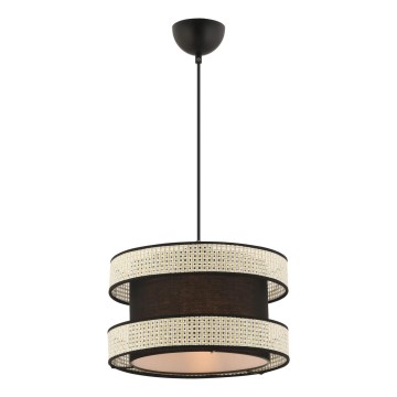 Lustar na vrv HALO 1xE27/60W/230V crna/krem