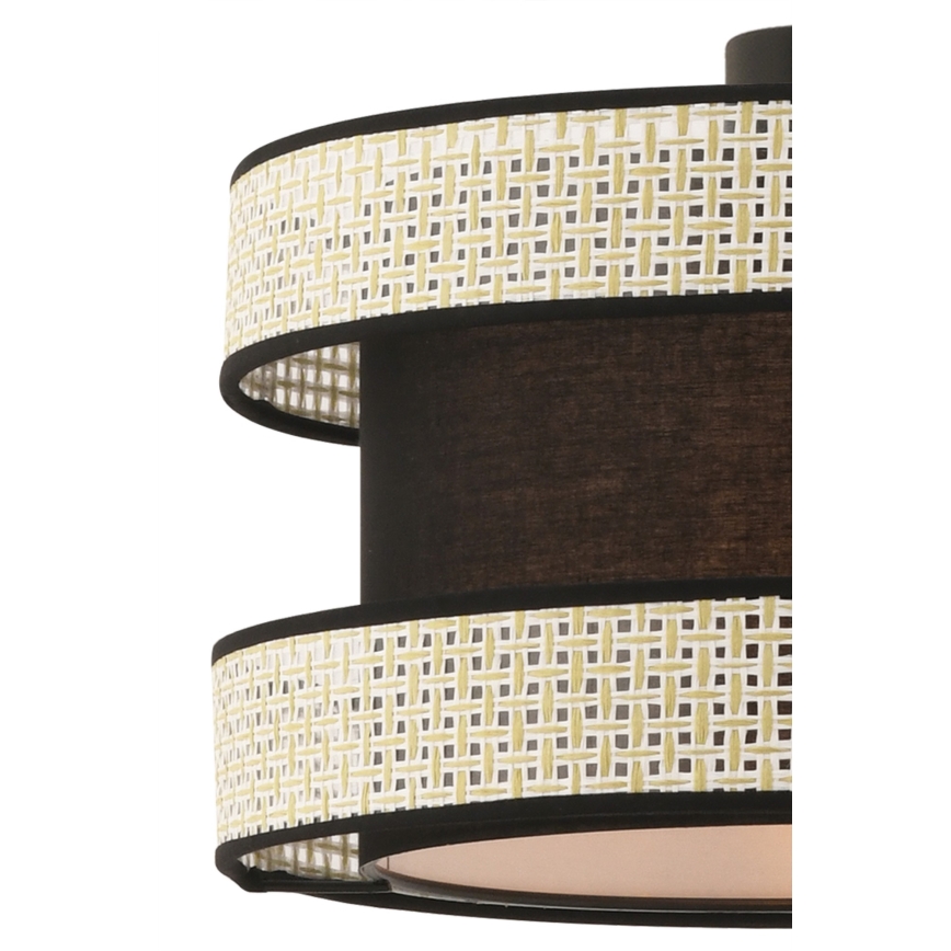 Lustar na vrv HALO 1xE27/60W/230V crna/krem