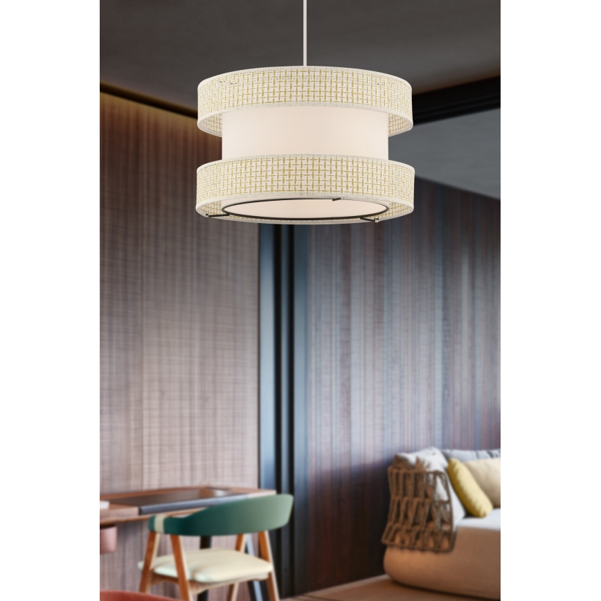 Lustar na vrv HALO 1xE27/60W/230V krem