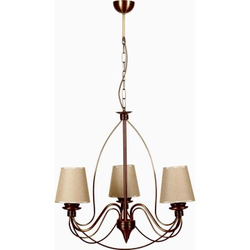 Luster CLASSIC 3xE14/40W/230V bronz/benžen