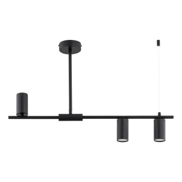 Luster na drogu URANOS 3xGU10/10W/230V črna