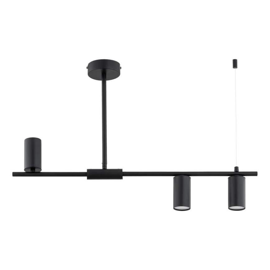 Luster na drogu URANOS 3xGU10/10W/230V črna