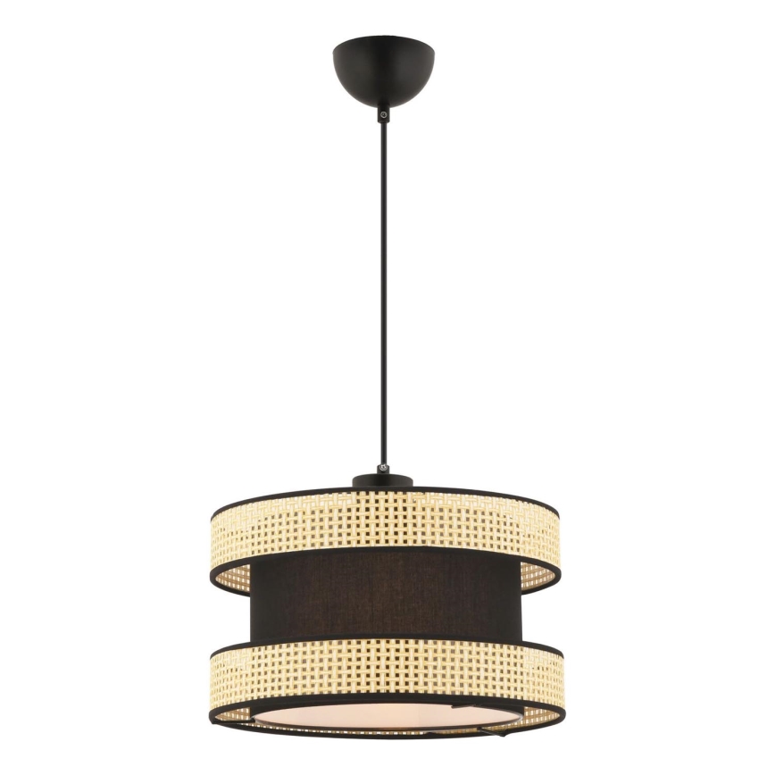 Luster na kablu HALO 1xE27/60W/230V crna/bež