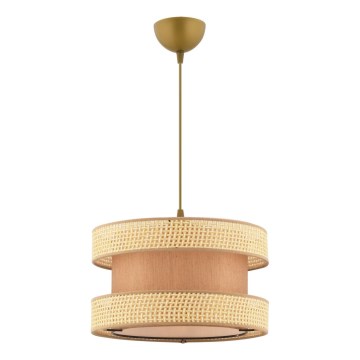 Luster na kablu HALO 1xE27/60W/230V rjav/béžový