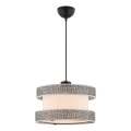 Luster na kablu HALO 1xE27/60W/230V smetanová/sivá