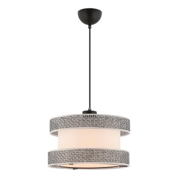 Luster na kablu HALO 1xE27/60W/230V smetanová/sivá