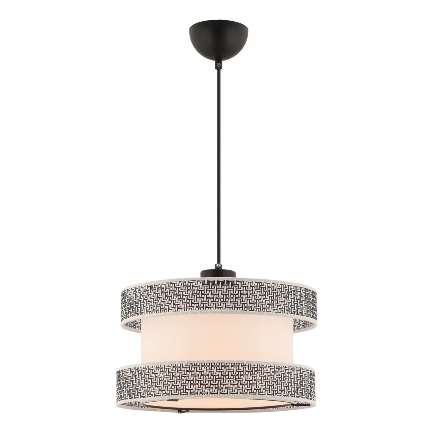 Luster na kablu HALO 1xE27/60W/230V smetanová/sivá