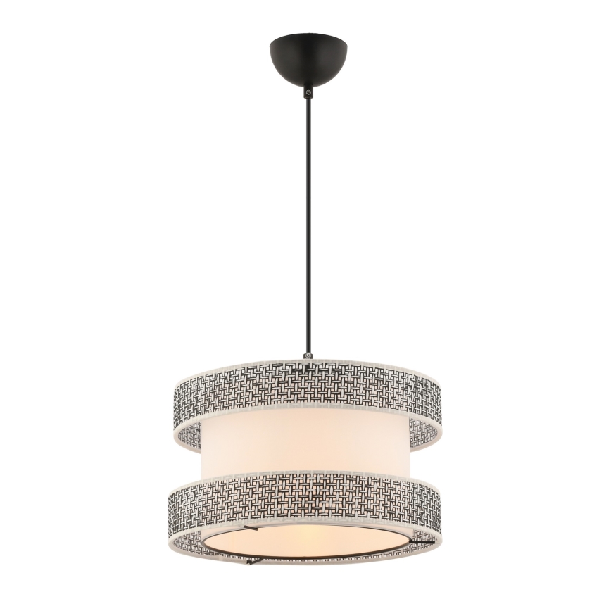 Luster na kablu HALO 1xE27/60W/230V smetanová/sivá