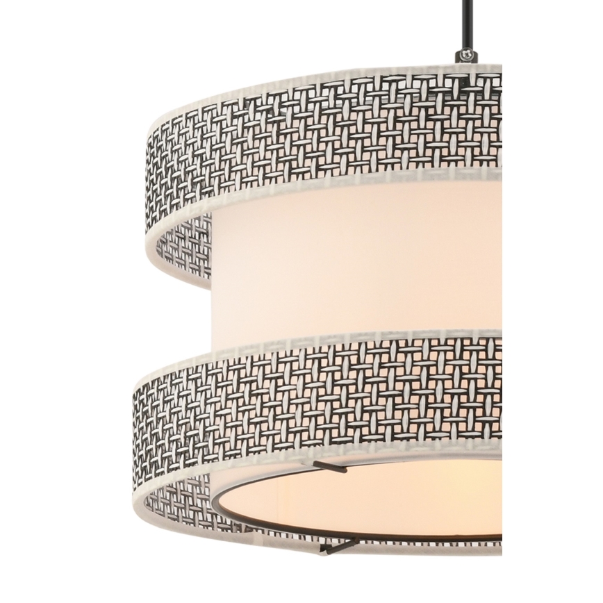 Luster na kablu HALO 1xE27/60W/230V smetanová/sivá
