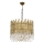 Luster na lancu CRYSTALLINE 6xE27/40W/230V pr. 40 cm mesing