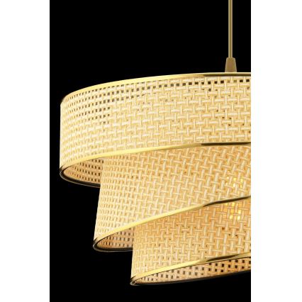 Luster na lanku COUPER 1xE27/60W/230V bež/bel°y