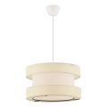 Luster na užetu HALO 1xE27/60W/230V kremna