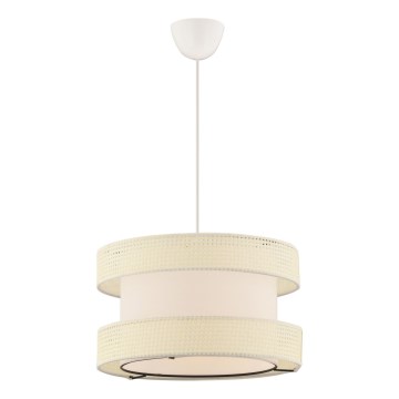 Luster na užetu HALO 1xE27/60W/230V kremna