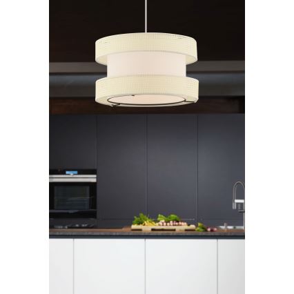 Luster na užetu HALO 1xE27/60W/230V kremna