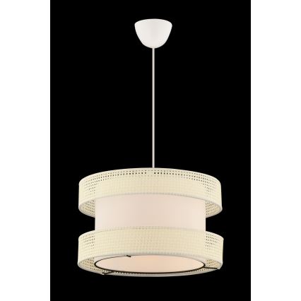 Luster na užetu HALO 1xE27/60W/230V kremna