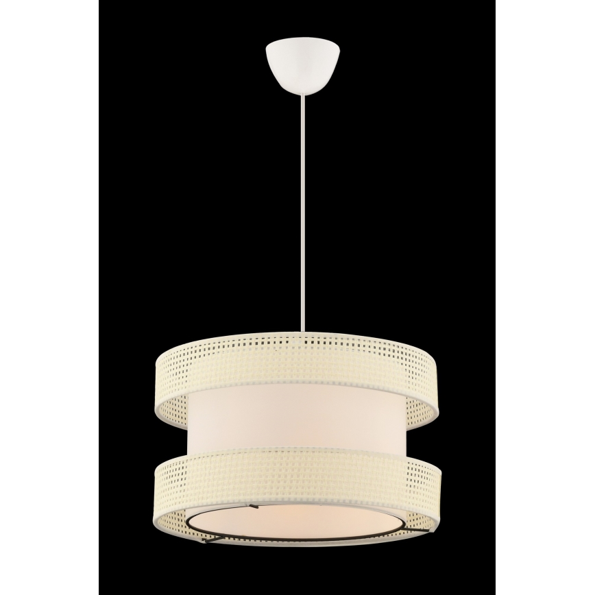 Luster na užetu HALO 1xE27/60W/230V kremna