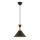 Luster na uzici MONZA 1xE27/40W/230V Ø 25 cm crna/zlatna