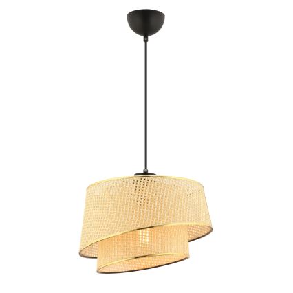 Luster na vrvici BARETTE 1xE27/60W/230V rjava/zlata