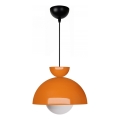 Luster na žici SALVA 1xE27/15W/230V oranžna