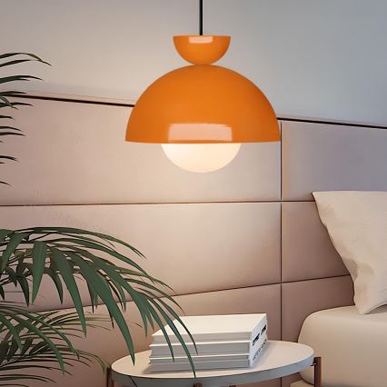 Luster na žici SALVA 1xE27/15W/230V oranžna