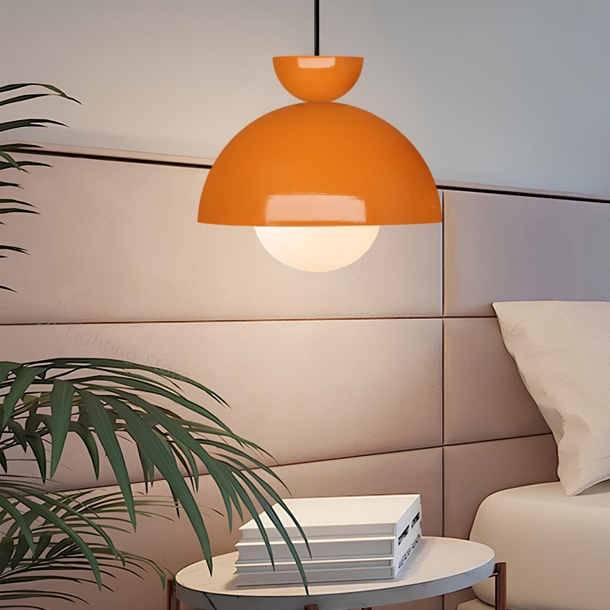 Luster na žici SALVA 1xE27/15W/230V oranžna