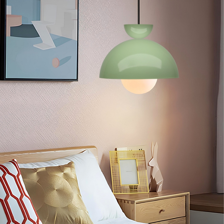 Luster na žici SALVA 1xE27/15W/230V zelena