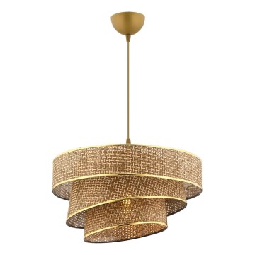 Lustera COUPER 1xE27/60W/230V rjava/zlata