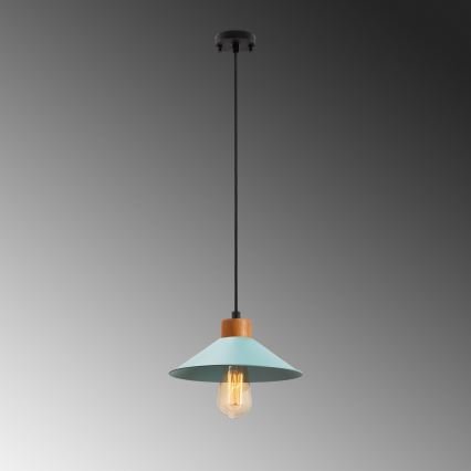Lustera MANAVGAT 1xE27/40W/230V modra/rjava