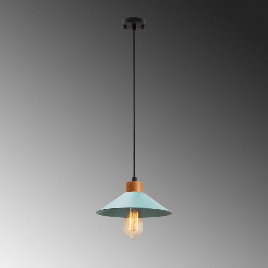 Lustera MANAVGAT 1xE27/40W/230V modra/rjava