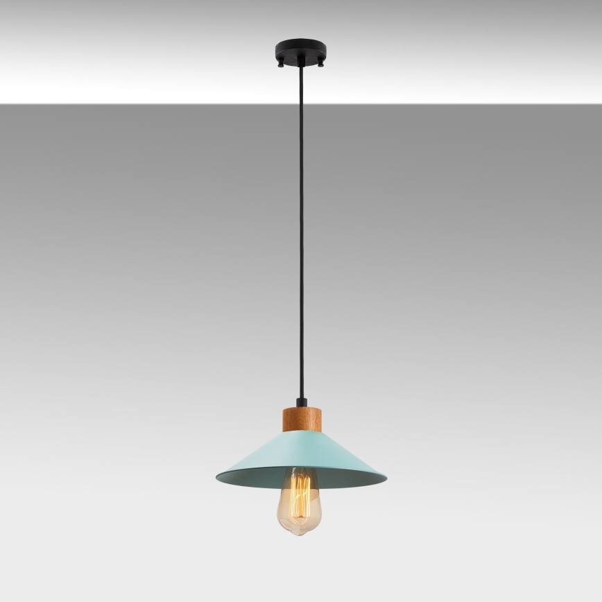 Lustera MANAVGAT 1xE27/40W/230V modra/rjava