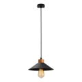 Lustera na vrvici MANAVGAT 1xE27/40W/230V črna/rjava