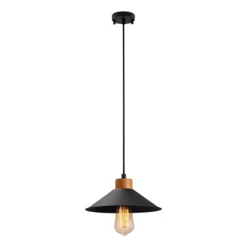 Lustera na vrvici MANAVGAT 1xE27/40W/230V črna/rjava