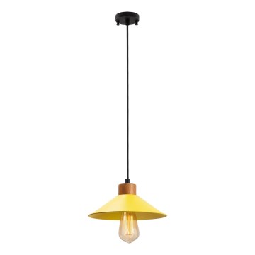 Lustera na vrvici MANAVGAT 1xE27/40W/230V rumena/rjava