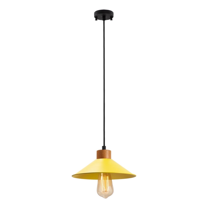 Lustera na vrvici MANAVGAT 1xE27/40W/230V rumena/rjava