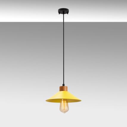 Lustera na vrvici MANAVGAT 1xE27/40W/230V rumena/rjava