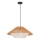 Lustro na vrvi AFRICA 1xE27/40W/230V premer 50 cm rjava/krem