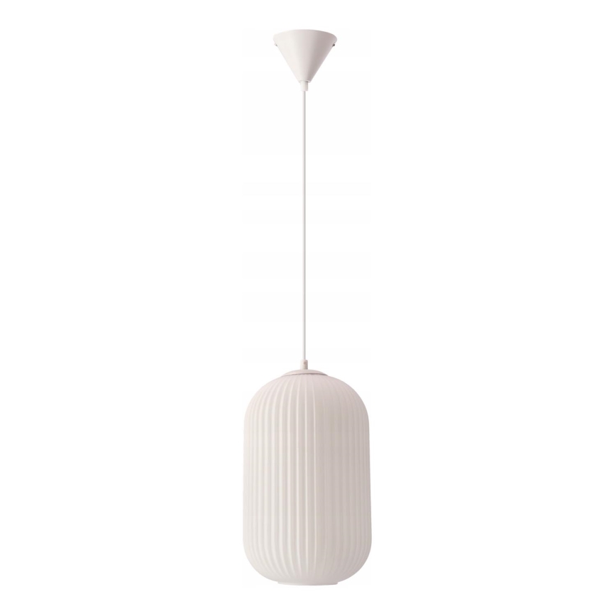 Lustru na vrvici CRESTO 1xE27/40W/230V bela