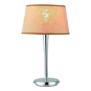 Luxera 18051 - Namizna svetilka COMBO bež/krom