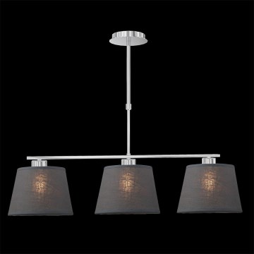 LUXERA 18067 - Lestenec COMBO 3xE27/60W siv