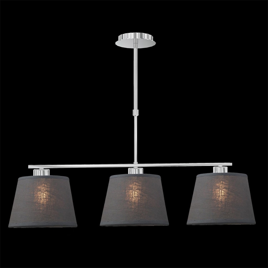 LUXERA 18067 - Lestenec COMBO 3xE27/60W siv
