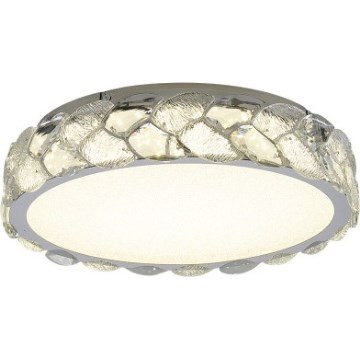 LUXERA 46153 - LED stropna svetilka LARUNA LED/32W/230V 4000K premer 40 cm mat krom