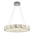 LUXERA 46156 - LED viseči lestenec na jeklenem kablu LARUNA LED/38W/230V 4000K matni krom