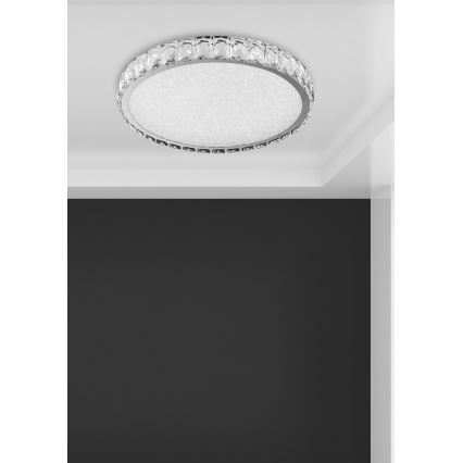 Luxera 62406 - LED kristalna stropna svetilka GIRO LED/20W/230V