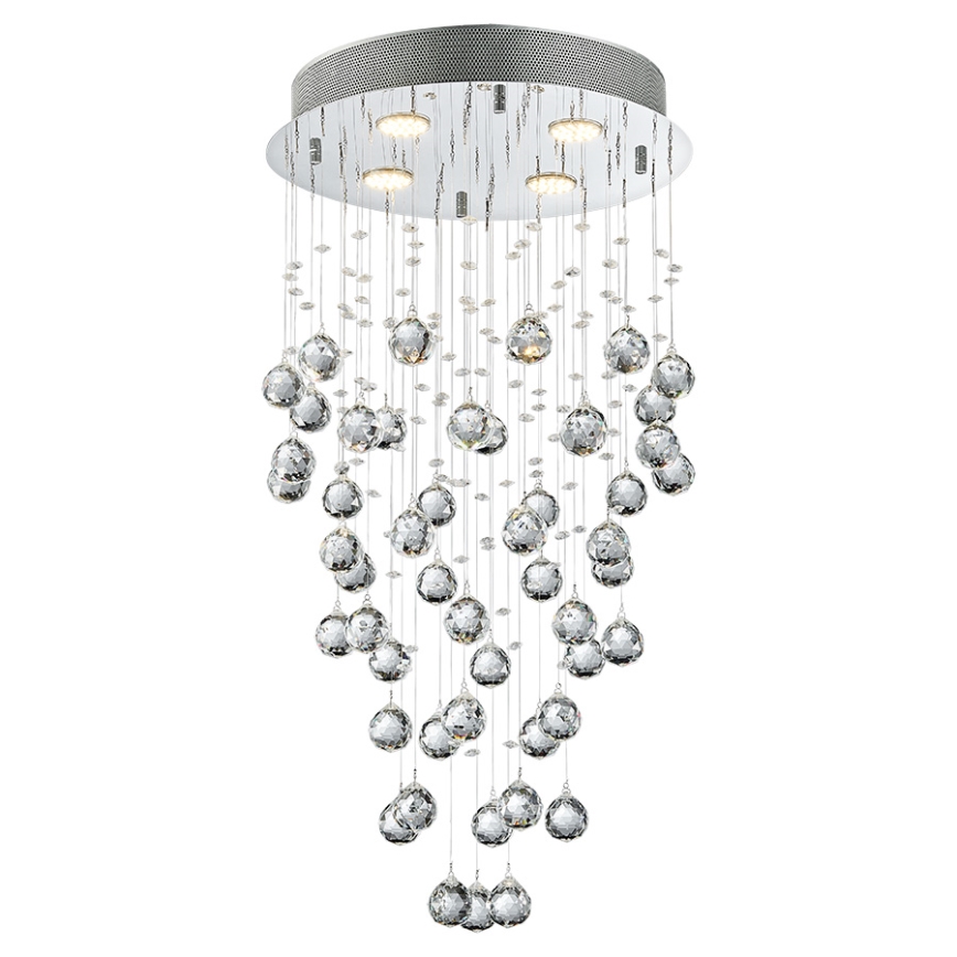 LUXERA 62411 - Kristalni nadgradni lestenec NORR 4xGU10/50W/230V