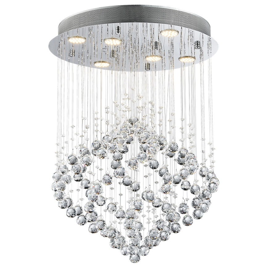 Luxera 62412 - Kristalni nadgradni lestenec CHESTER 6xGU10/50W/230V