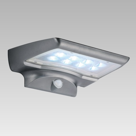 Luxera 65251 - Zunanja solarna svetilka s senzorjem STARGATE 8xLED/0,5W/5,4V IP44