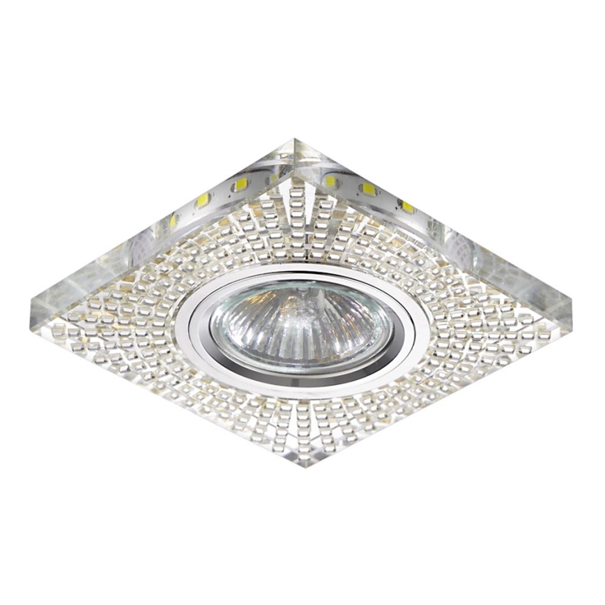 LUXERA 71072 - Vgradna svetilka ELEGANT 1xGU10/50W/230V + LED STRIPE