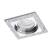 LUXERA 71077 - Vgradna svetilka CRYSTALS 1xGU10/50W/230V kristal