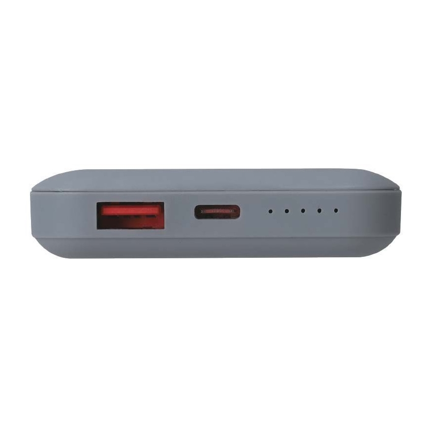 Magnetni Power Bank z brezžičnim polnilnikom Power Delivery 10 000mAh/20W/3,7V siv