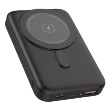 Magnetni Power Bank z brezžičnim polnilnikom MagSafe 10000 mAh 20W Power Delivery črna